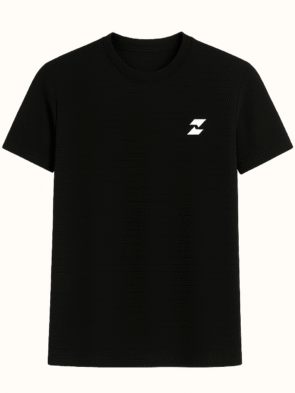 Zave Activewear Crew Tee Black