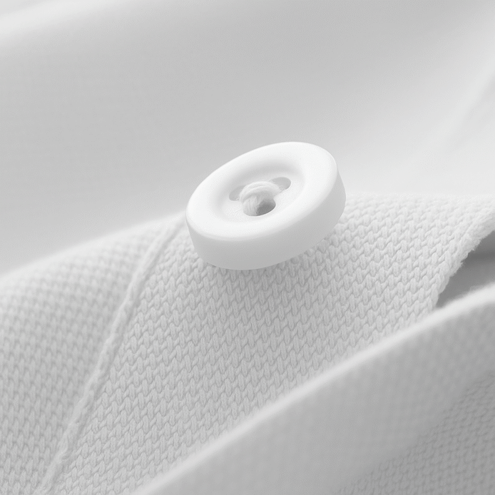 White Slim Fit Polo Shirt - Image 4