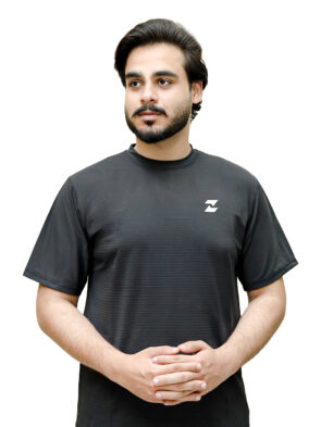 Zave Activewear Crew Tee Black