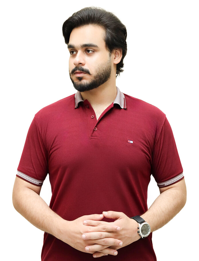 Maroon Slim Fit Polo Shirt