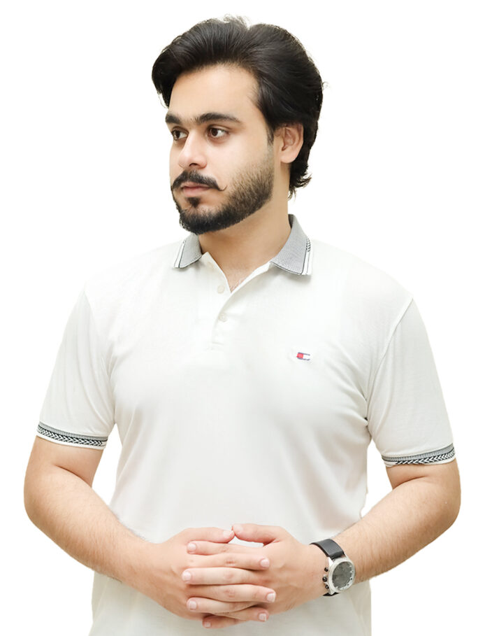 White Slim Fit Polo Shirt